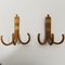 Bamboo and Rattan Wall Mounted Coat Hooks, 1970s, Set of 2 7