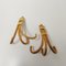 Bamboo and Rattan Wall Mounted Coat Hooks, 1970s, Set of 2 4