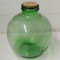 Botella de vidrio verde de Viresa, años 70, Imagen 4