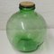 Green Glass Bottle from Viresa, 1970s 4