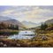William Yeaman, Rowing on a Lake in the Irish Mountain Landscape with Lush Green Trees, 1984, Olio su tela, con cornice, Immagine 6