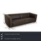 3-Seater and 2-Seater Sofa in Anthracite Leather from Ewald Schillig, Set of 2 2