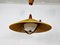 Mid-Century Teak and Cord Pendant Lamp attributed to Temde, 1960s 2