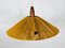Lámpara colgante Mid-Century de teca y cordón atribuida a Temde, años 60, Imagen 9