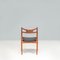 Sedie Sawbuck Ch29p in teak e pelle nera attribuite a Hans J. Wegner per Carl Hansen & Son, anni '60, set di 4, Immagine 8