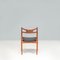 Teak & Black Leather Ch29p Sawbuck Chairs attributed to Hans J. Wegner for Carl Hansen & Søn, 1960s, Set of 4, Image 8