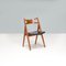 Sedie Sawbuck Ch29p in teak e pelle nera attribuite a Hans J. Wegner per Carl Hansen & Son, anni '60, set di 4, Immagine 6