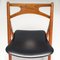 Sedie Sawbuck Ch29p in teak e pelle nera attribuite a Hans J. Wegner per Carl Hansen & Son, anni '60, set di 4, Immagine 9