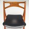 Teak & Black Leather Ch29p Sawbuck Chairs attributed to Hans J. Wegner for Carl Hansen & Søn, 1960s, Set of 4, Image 9
