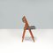 Sedie Sawbuck Ch29p in teak e pelle nera attribuite a Hans J. Wegner per Carl Hansen & Son, anni '60, set di 4, Immagine 7