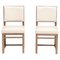 Oak & Leather Musa Dining Chairs attributed to Antonio Citterio for Maxalto, 2010s, Set of 2 1