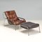 Leather Maggiolina Lounge Chairs & Footstools attributed to Marco Zanuso for Zanotta, Set of 4 13