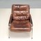 Leather Maggiolina Lounge Chairs & Footstools attributed to Marco Zanuso for Zanotta, Set of 4 8