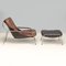 Leather Maggiolina Lounge Chairs & Footstools attributed to Marco Zanuso for Zanotta, Set of 4 14