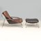 Leather Maggiolina Lounge Chairs & Footstools attributed to Marco Zanuso for Zanotta, Set of 4, Image 14