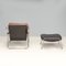 Leather Maggiolina Lounge Chairs & Footstools attributed to Marco Zanuso for Zanotta, Set of 4 15