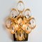 Large Glass and Gold Brass Wall Lights attributed to Ernst Palme, 1970s, Set of 2, Image 11