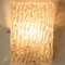 Textured Ice Glass Gold Wall Lights attributed to J. T. Kalmar for Kalmar, 1970s, Set of 2 9