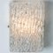 Textured Ice Glass Gold Wall Lights attributed to J. T. Kalmar for Kalmar, 1970s, Set of 2 8