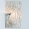 Textured Ice Glass Gold Wall Lights attributed to J. T. Kalmar for Kalmar, 1970s, Set of 2, Image 10