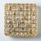 Square Textured Glass Wall Light, Germany, 1960s, Image 4
