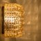 Square Textured Glass Wall Light, Germany, 1960s, Image 6