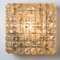 Square Textured Glass Wall Light, Germany, 1960s, Image 3