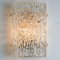 Textured Wave Glass Wall Light attributed to Kaiser Leuchten, 1970s 6