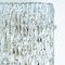 Strukturierte Wandlampe aus Wave Glas von Kaiser Leuchten, 1970er 3