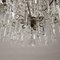 Vintage Chandelier in Glass & Metal 7