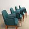 Armchairs in Leatherette from Cassina, Italy, 1950s, Set of 8 4