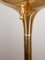 Large Brass & Opaline Glass Globe Floor Lamp, Germany, 1970s 8