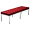 Red Leather Bench by Florence Knoll for Knoll International, 2007 1