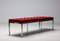 Red Leather Bench by Florence Knoll for Knoll International, 2007 5