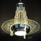 Lámpara de techo Art Déco de cromo, años 30, Imagen 4