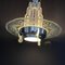 Lampada da soffitto Art Déco in metallo cromato, anni '30, Immagine 12