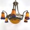 Art Deco Chandelier attributed to Muller Freres Luneville, 1920s 3