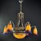 Art Deco Chandelier attributed to Muller Freres Luneville, 1920s 2