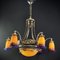 Art Deco Chandelier attributed to Muller Freres Luneville, 1920s, Image 2