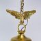 Art Nouveau Teardrop-Shaped Pendant Lamp in Bronze with Eagle, 1900s 5