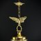 Tropfenförmige Jugendstil Hängelampe aus Bronze mit Adler, 1900er 4