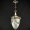 Art Nouveau Nickel Teardrop-Shaped Pendant Lamp, 1900s 6