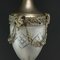 Art Nouveau Nickel Teardrop-Shaped Pendant Lamp, 1900s 3