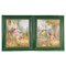 Bigotto, Scene figurative, Fine XIX secolo, Dipinti su porcellana, Con cornice, set di 2, Immagine 1