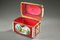 Coffret Rectangulaire Biedermeier en Verre Overlay Rouge de Bohême, 1840 7