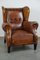 Fauteuil Vintage en Cuir Marron 2