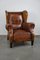 Fauteuil Vintage en Cuir Marron 1