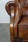 Vintage Brown Leather Armchair 12