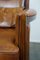 Vintage Art Deco Brown Leather Armchair 12