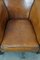 Vintage Brown Leather Club Chairs, Set of 2, Image 7